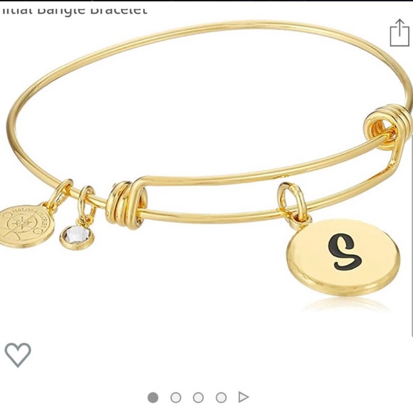 Halos & Glories Initial “S” Expandable Bangle Bracelet NWT - Picture 4 of 7